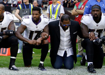 ‘Bandwagon’ Ray Lewis Takes A Knee, But Many Won’t Forget His Stance On Kaepernick
