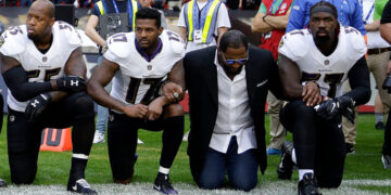 ‘Bandwagon’ Ray Lewis Takes A Knee, But Many Won’t Forget His Stance On Kaepernick