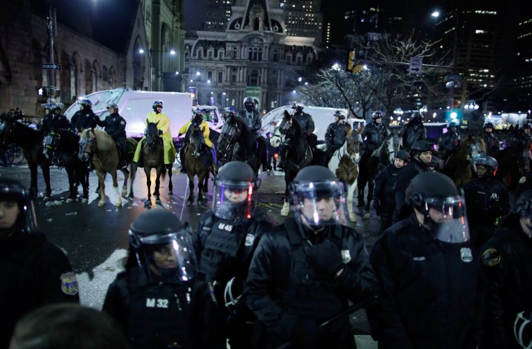 Philadelphia police showed great deference to citizens who flocked to ...