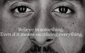 AD FEATURING KAEPERNICK SENDS A POWERFUL MESSAGE