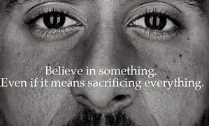 AD FEATURING KAEPERNICK SENDS A POWERFUL MESSAGE