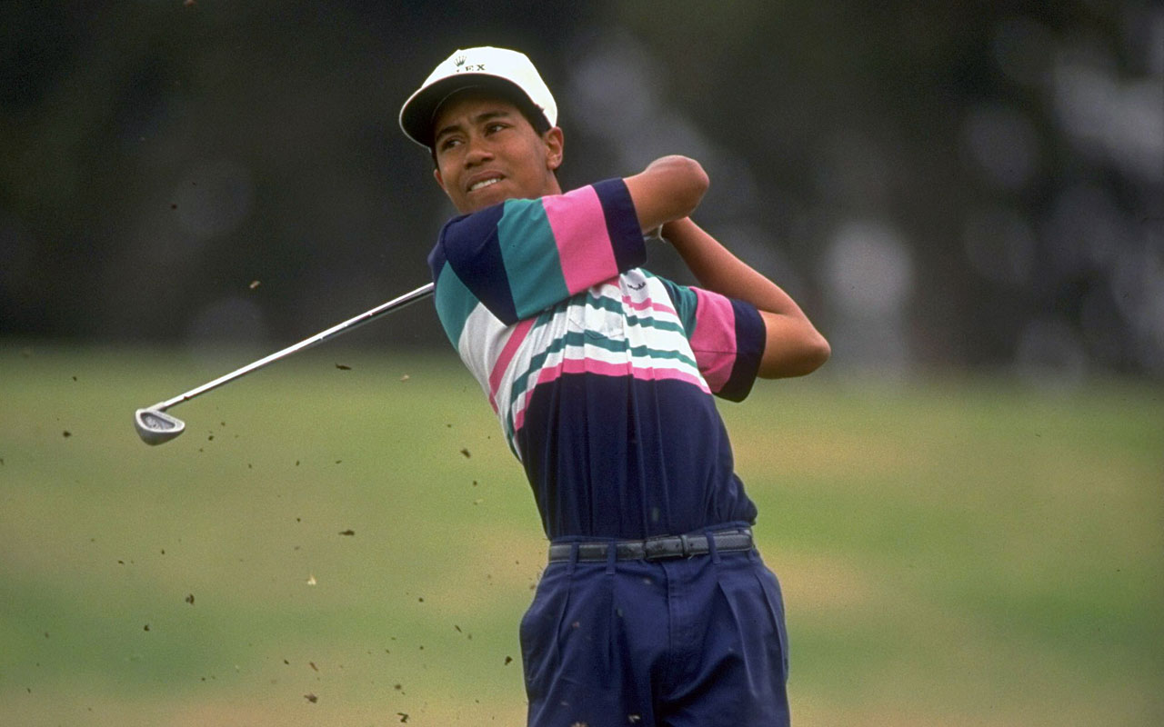 A young Tiger Woods was not afraid to speak out on issues of race.