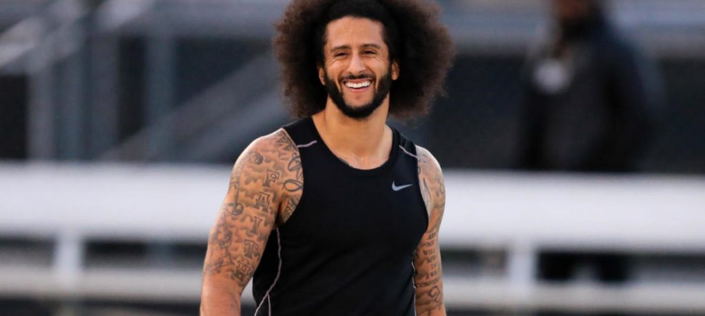 KAEPERNICK SHOWS SKILLS AND CHARACTER AT NFL WORKOUT