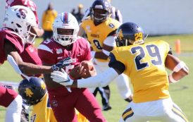 NORTH CAROLINA A&T HANGS ON TO BEAT SOUTH CAROLINA STATE IN MEAC SHOWDOWN